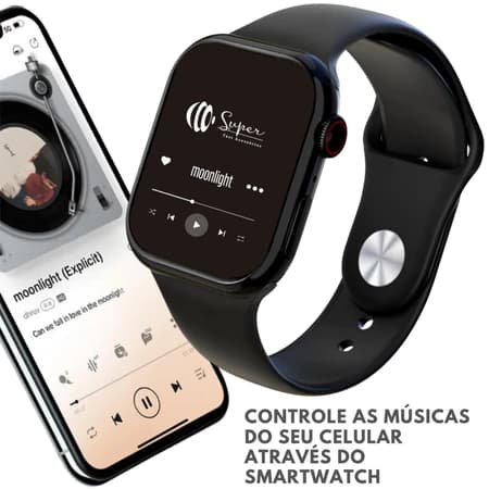 Lançamento Smart Watch com Tela Infinita e Duas Pulseiras